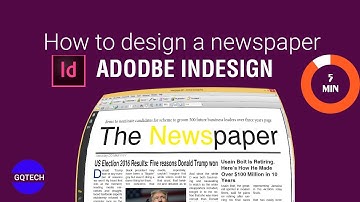 How to Design a Newspaper  (Front Page) | Adobe Indesign Tutorial