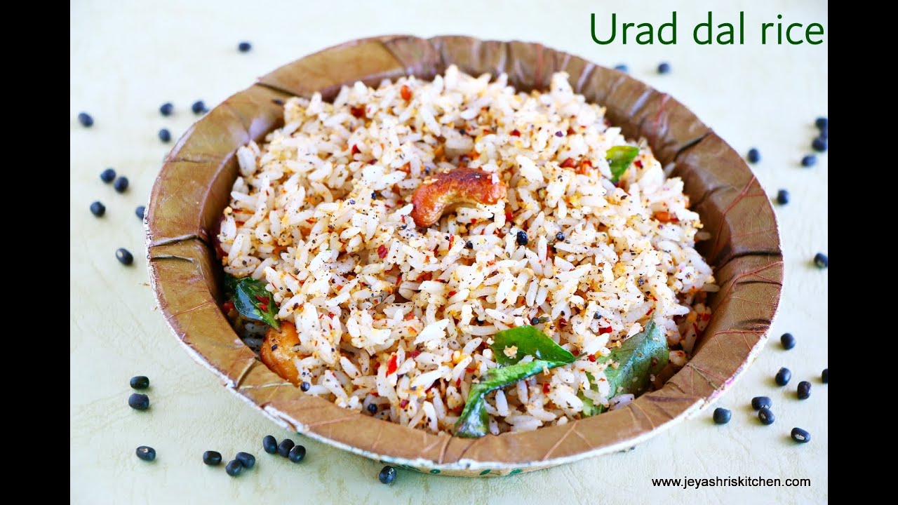 Urudhal Rice Urad dal rice - Ulundogare - No onion no garlic recipe - Ulundorai ...