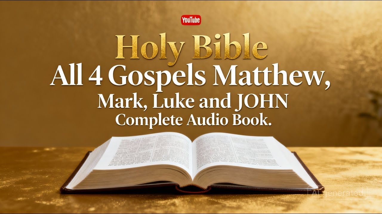 Holy Bible : All 4 Gospels Audiobook #jesus #holybible #gospel # ...