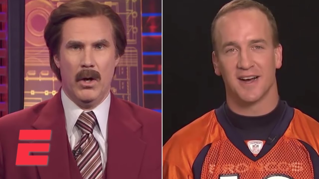 Ron Burgundy Interviews Peyton Manning On Sportscenter Espn Archive