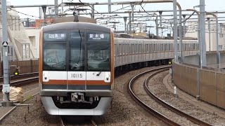 東京メトロ 有楽町線　10000系 15編成　西武線 富士見台駅