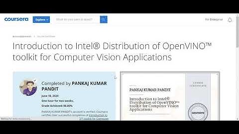 Introduction to Intel® Distribution of Open VINO toolkit for Computer Vision Applications all quiz