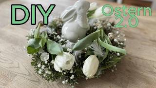DIY Osterkranz gesteckt, modern mit Tulpen, einfach wow .