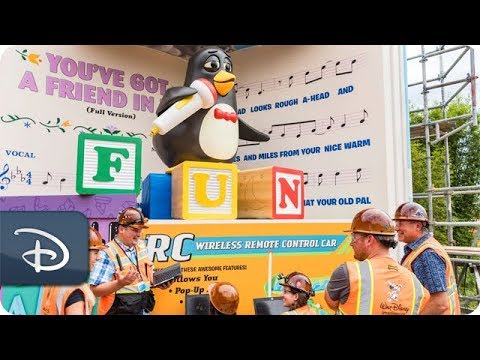 Imagineers Bring Wheezy to Life at Toy Story Land at Walt Disney World Resort