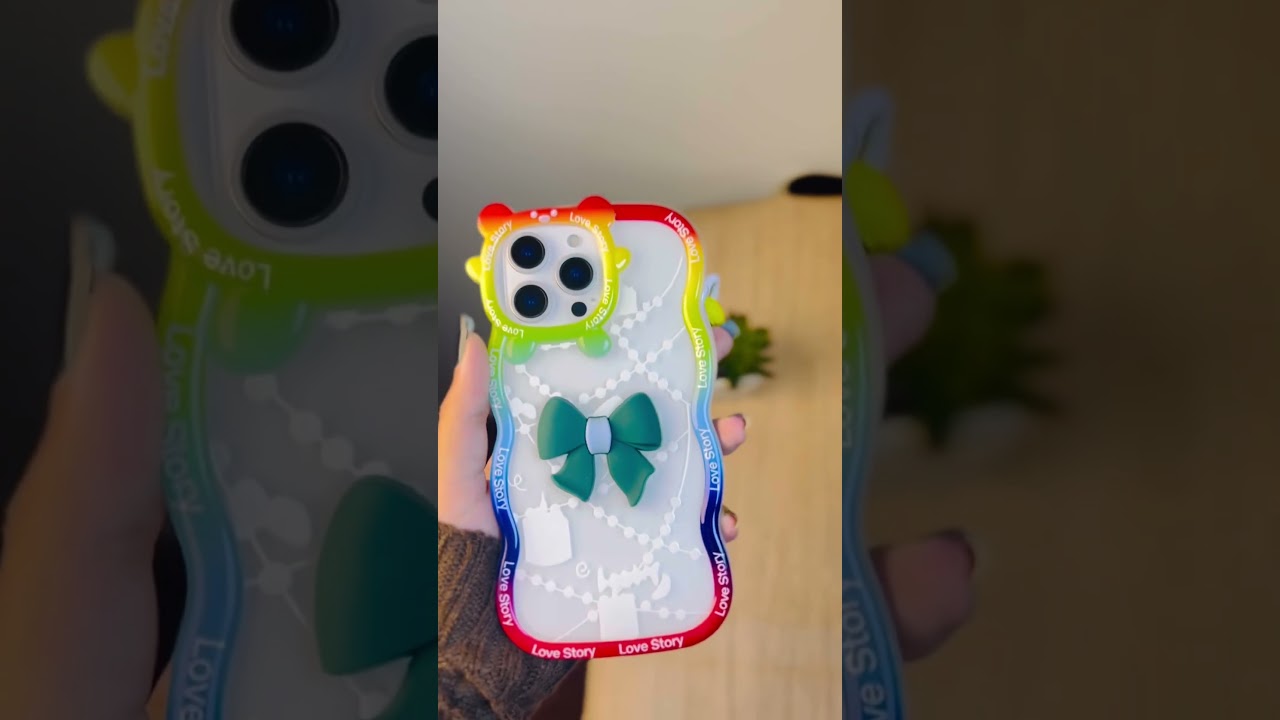 New Love Story Cute 3D Bow Knot Soft Silicone Protective Case sku:on5251