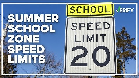 Do you have to slow down for school zone speed limits during summer?
