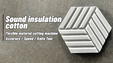 Vibrating knife with V-cut 9mm sound insulation cotton cutting machine