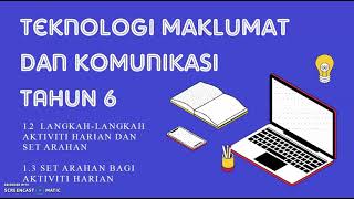 TMK TAHUN 6 | UNIT 1 | Langkah-langkah Aktiviti Harian & Set Arahan