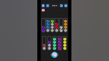 Lv 44 (??? ver.) Ball Sort Puzzle - Color Game / 顏色分類遊戲 / ボールソーティングパズル (Guru Game)  #ballsortpuzzle