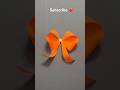 Quick and easy paper bow for Christmas gifts 🎁🧡❤️#christmascrafts #paperbow #papercraft #easycraft
