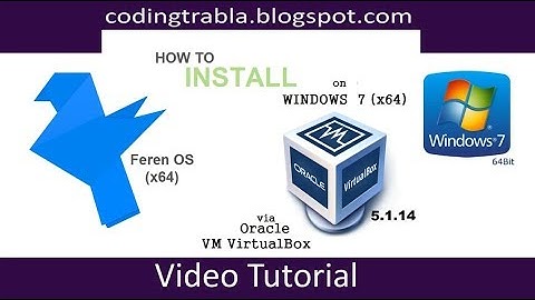 How to install Feren OS x64 via VirtualBox on Windows 7 byVS