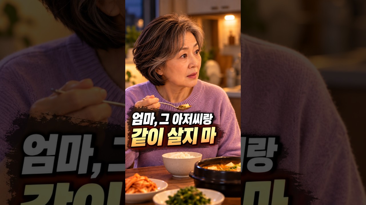 “엄마, 그 아저씨랑 같이 살지 마” 딸이 반대한 진짜 이유 #shorts #감동