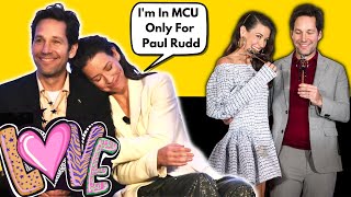 Paul Rudd and Evangeline Lilly Flirting With Each Other