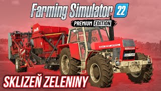 SKLIZEŇ ZELENINY A PRVNÍ NOVÁ VÝROBNA! | Farming Simulator 22 Premium Expansion #02