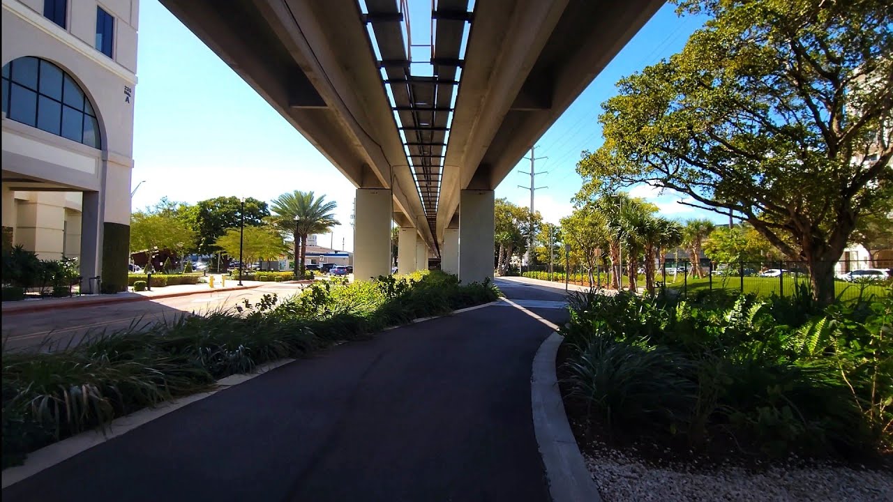 4K The UnderLine Tour Part Two , Winter Cycling Virtual Travel Tour , Miami FL , February 2026