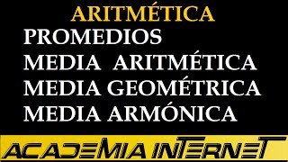 Averages, arithmetic, geometric and harmonic means Averages, arithmetic, geometric and harmonic means