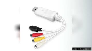 August VGB300 USB Video Capture Card Compatible Windows and Mac Transfer VHS Home Video S-Video for