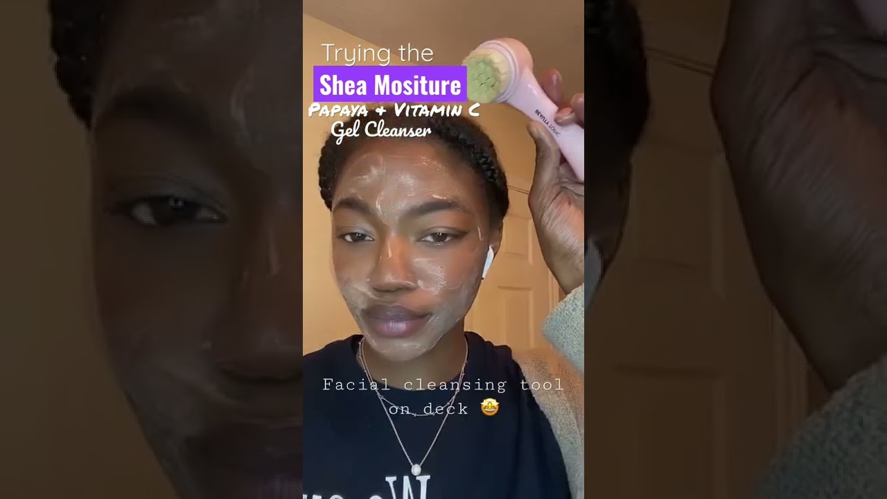 Shea Moisture 🤩 Gel Cleanser Review ! 