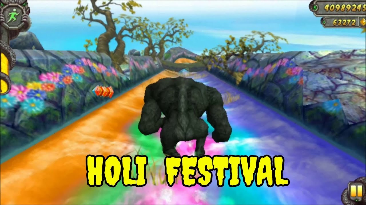 Want To Play Temple Run 2: Holi Festival? Play This Game Online