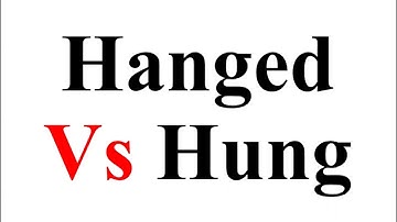 Hanged vs Hung / Confusing words / pair of words by Zeeshan Shafique