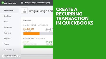 Create a recurring transaction in QuickBooks | UK
