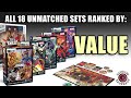 All 18 unmatched sets ranked by value