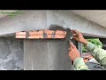 Amazing Technique Of Building Creative Concrete Columns From Sand And Cement Bricks