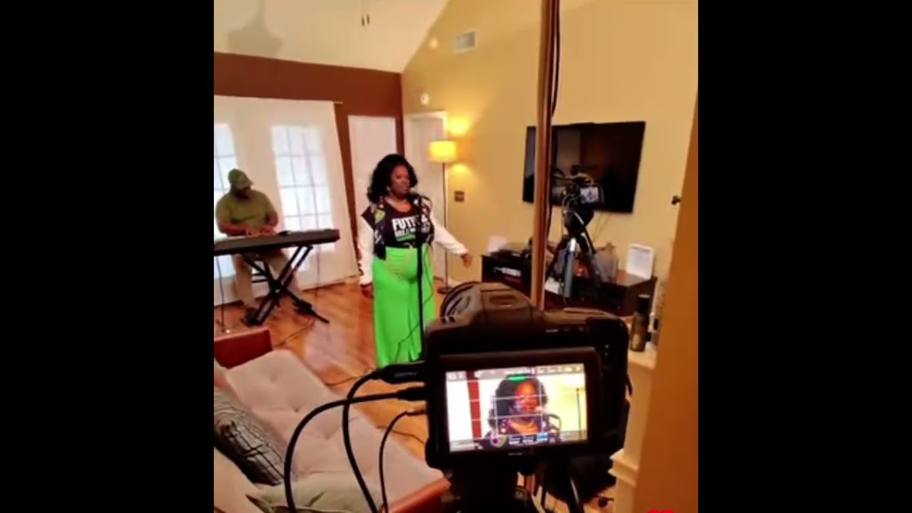 BTS footage of a creative entrepreneur