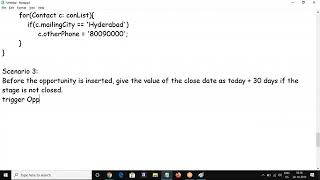 Trigger 2 easy scenario - Salesforce Development