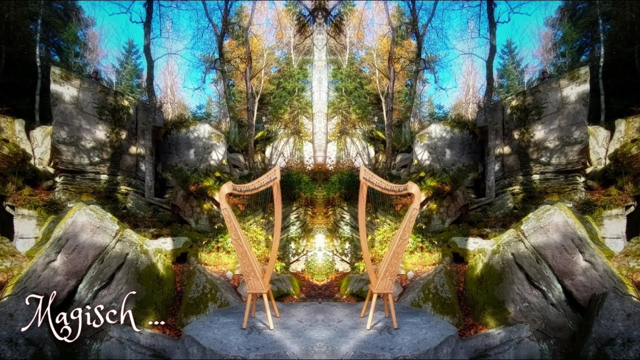 Wege - Keltische Harfe in einer megalithischen Felsenanlage im Schwarzwald 🪨🌲🧚🏻‍♂