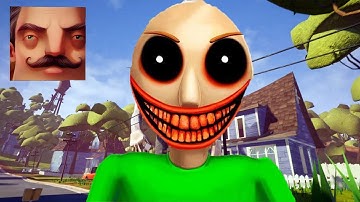 Hello Neighbor - My New Neighbor Big Baldi Exe Act 2 Random Gameplay Walkthrough