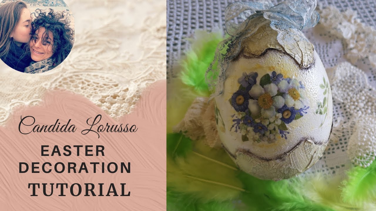 Uovo Pasquale decorato. Semplice e veloce.