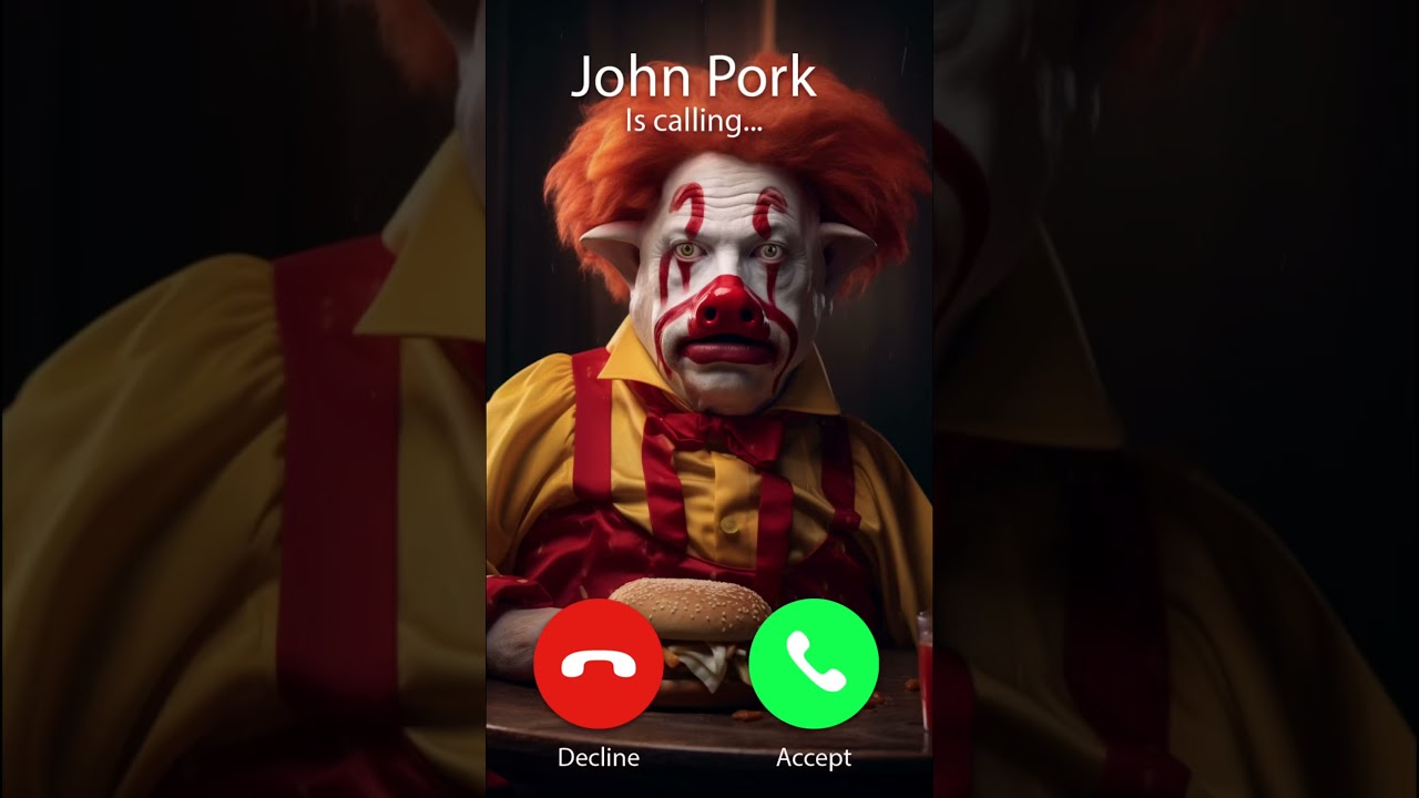 John Pork is Calling as Ronald McDonald! 🐷🤡 