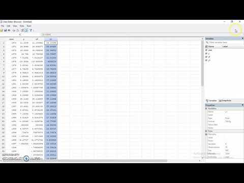 1.5 Transforming data into log form using STATA