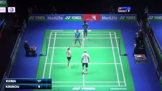 R32 - XD - Xu C. / Ma J. vs A.Kristiansen / J.Houmann - 2014 All England Badminton Open