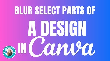 Blur a section of an image in CANVA #canva #createoncanva #canvassador