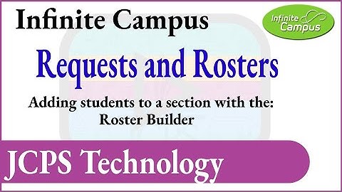 Infinite Campus: Adding students to a section using the Roster Builder