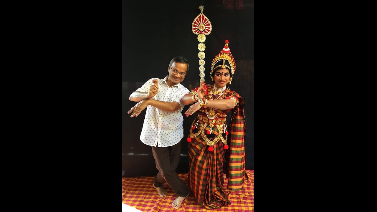 Yakshagana make up and costume for female role "ರಂಗರಮಣಿ" ಯಕ್ಷಗಾನ