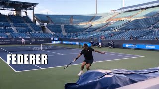 Federer. His practice is different from others? Roger Federer vs Grigor Dimitrov