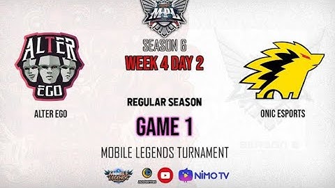 Alter Ego vs Onic Esports GAME 1 MPL ID S6 Week 4 Day 2 - Onic vs Alter Ego
