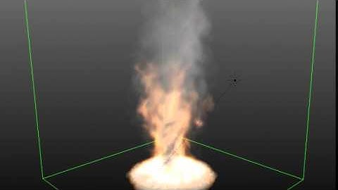 Blender fire Tornado Test