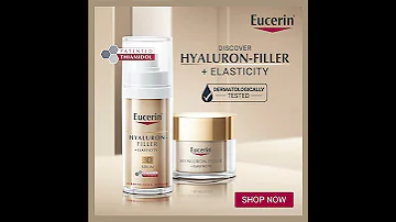 Eucerin Hyaluron-Filler + Elasticity Routine l 3D Serum and Night Moisturiser For All