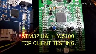 STM32 HAL    W5100 TCP CLIENT TESTING