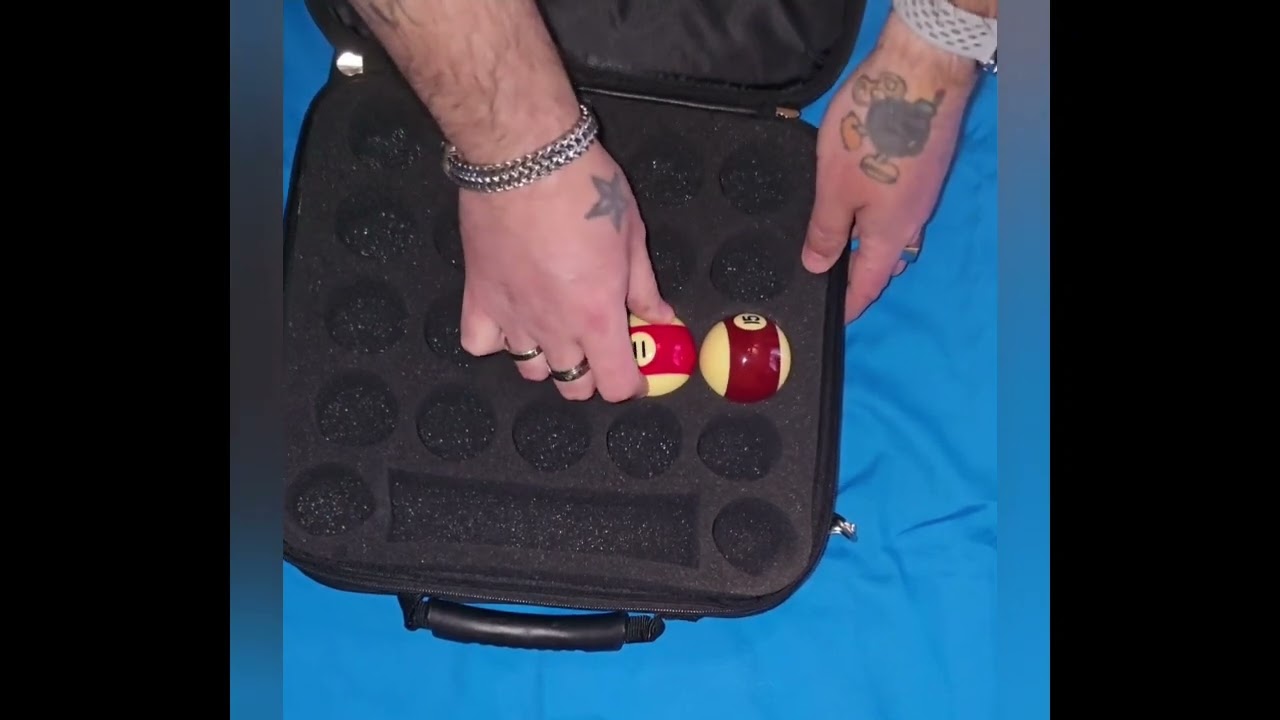 Champion Pool ball case with 22 holes and 17 holds