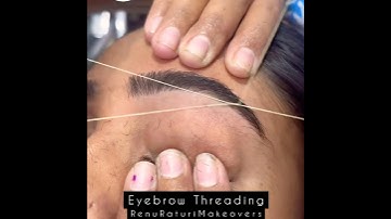 Brows Threading #shorts #thread #brows #eyebrows #howto #shortsfeed #youtubeshorts #ytshorts