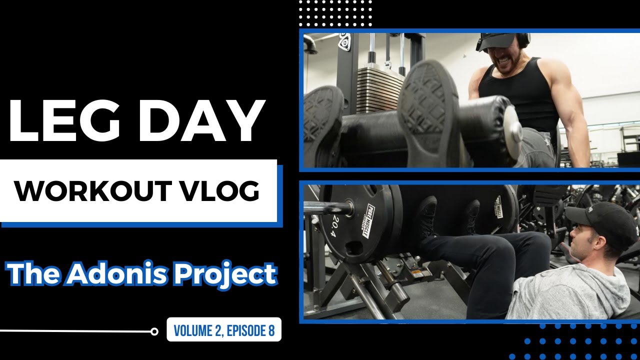 LEG DAY WORKOUT VLOG // Training for Men's Physique - YouTube