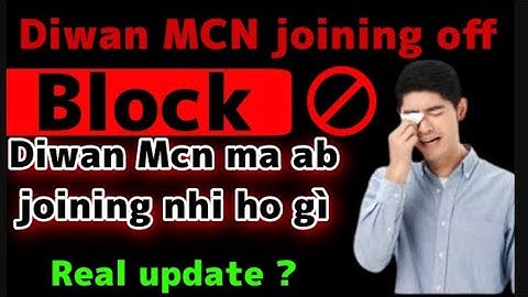 How to join diwan mcn 2023 | diwan mcn join off | diwan mcn new update
