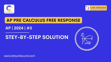 2024 AP Precalculus Free-Response Question 3 | Step-by-Step Solution