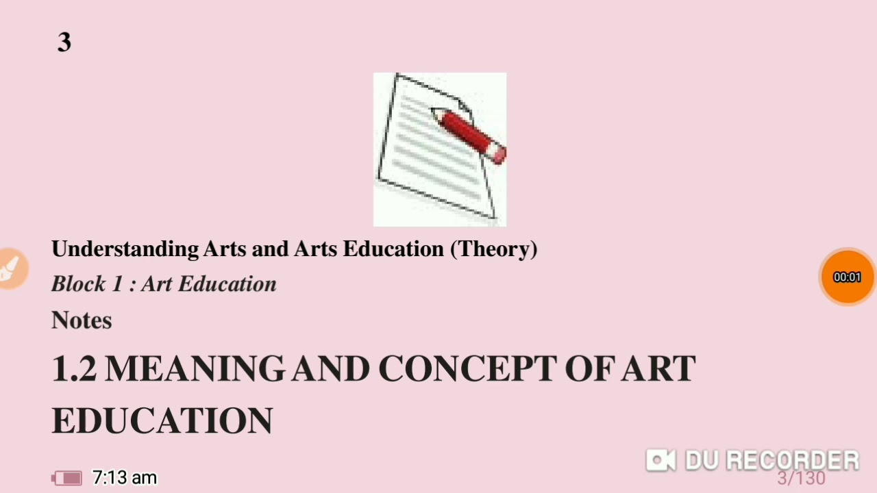 Nios Dled Course 508 unit1, Art Education