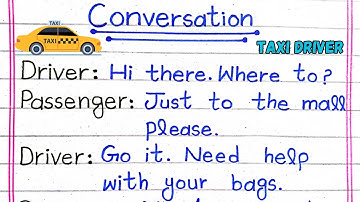 Conversation Between Taxi Driver and Passenger | Dialogue Between Driver and Passenger
